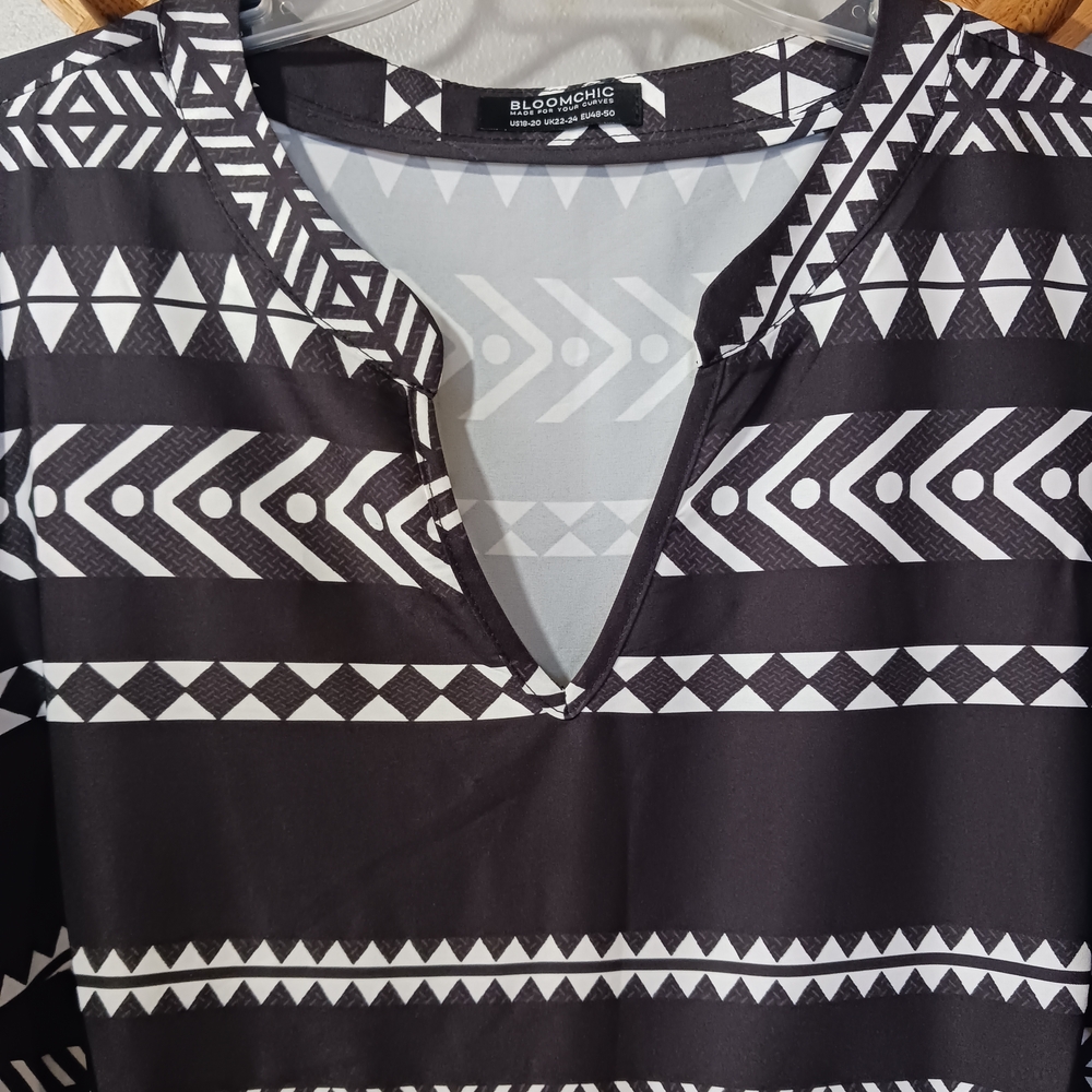 Bloomchic Black And White Geometric Pattern Babyd… - image 3